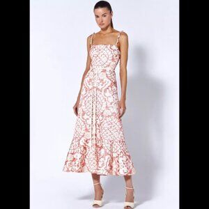 Elegant ALEXIS Midi Dress , Size S